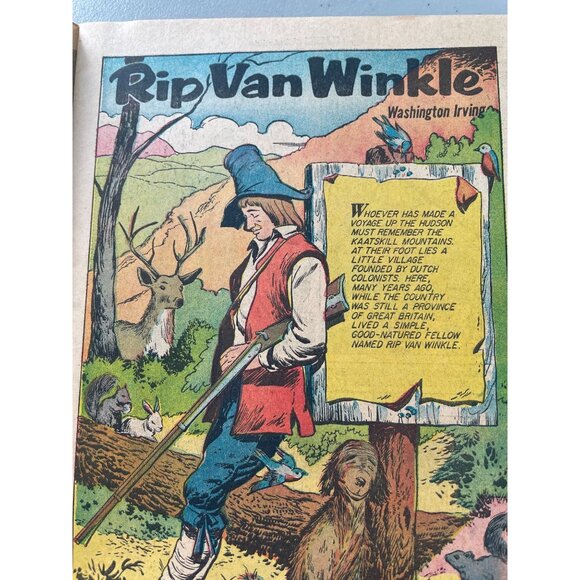 Classics Illustrated Rip Van Winkle By Washington Irving #12 Bagged Boarded - Picture 3 of 8